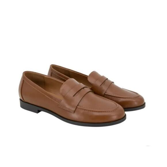 Kensie Shoes - Kensie Ladies' Penny Loafers Slip-on Shoes, Cognac